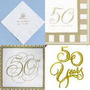 order 50th anniversary napkins