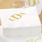 monogrammed cocktail napkins