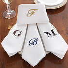 monogrammed table napkins