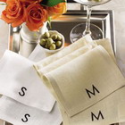 personalized linen napkins