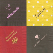 order personalized cocktail napkins